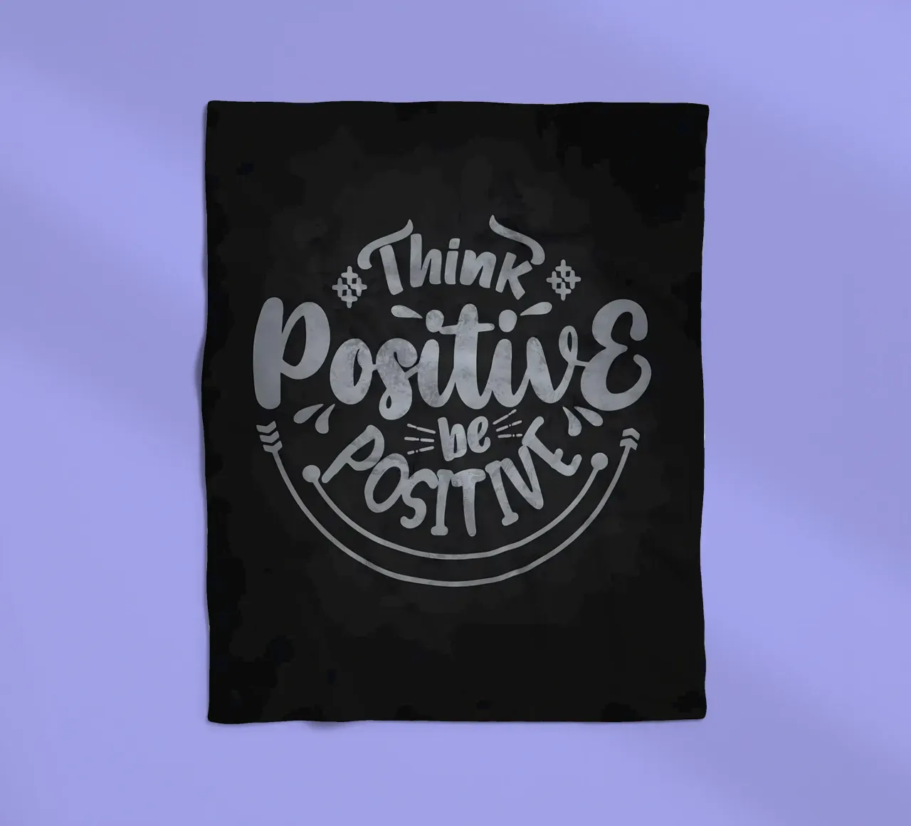 Positiv denken Positiv sein Fleecedecke von Delaplane
