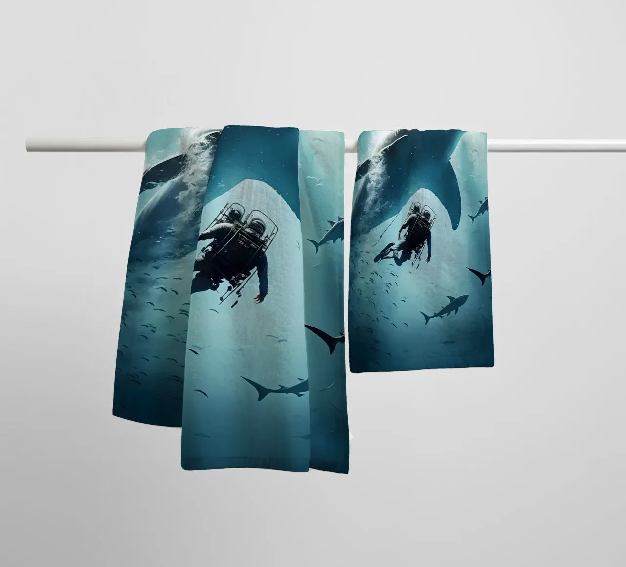 Squalo balena asciugamano da bagno da Mikesell