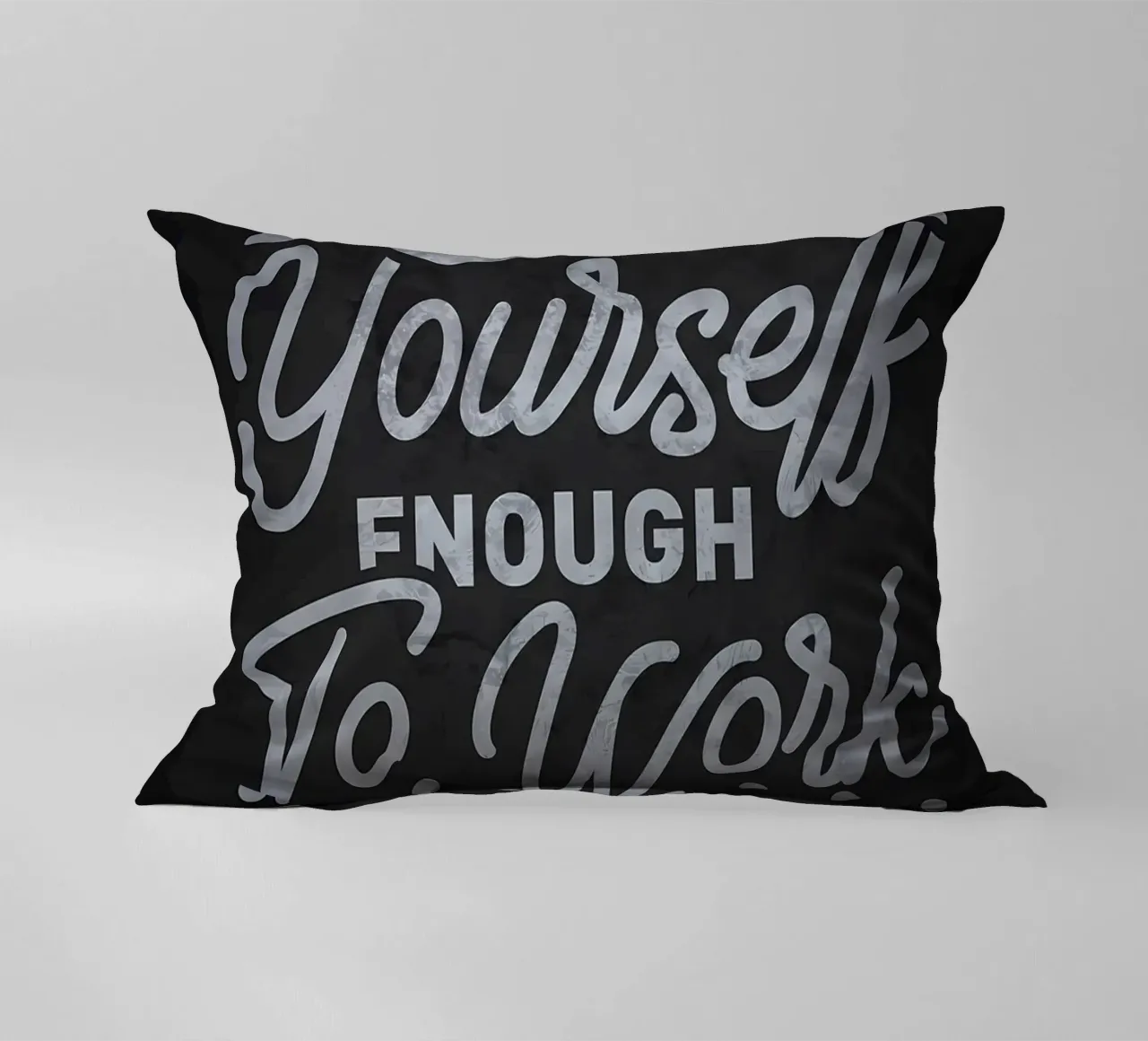 Love Yourself Work Harder decorative cushion by Delaplane