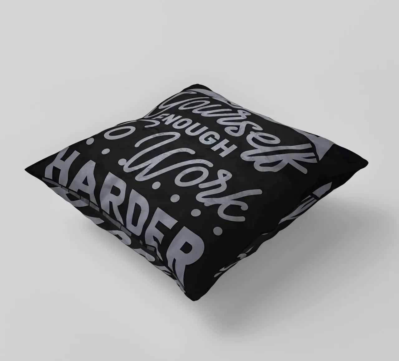 Love Yourself Work Harder decorative cushion by Delaplane