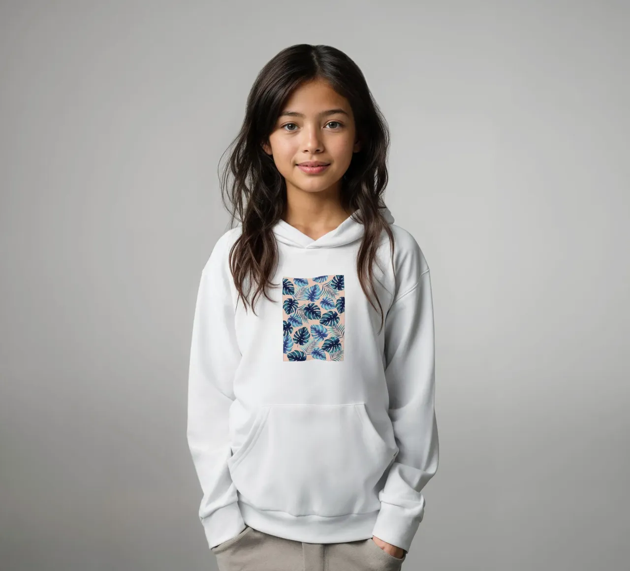 Tropical composition X kids hoodie by Ginnery