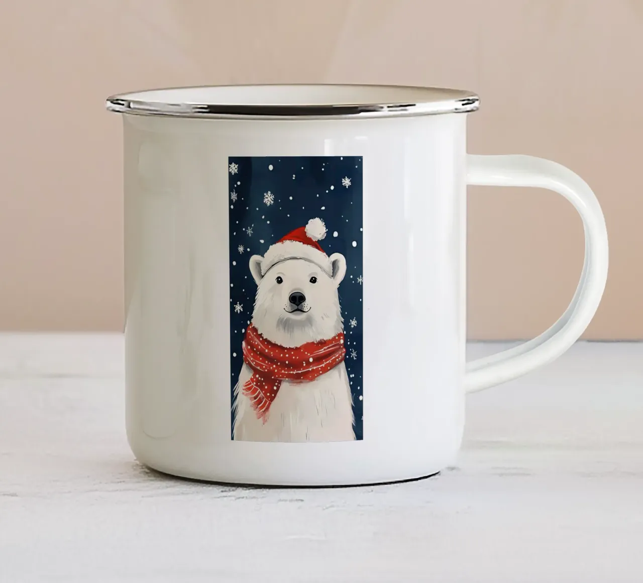 Poster minimalista 290 tazza in smalto da Kadynce