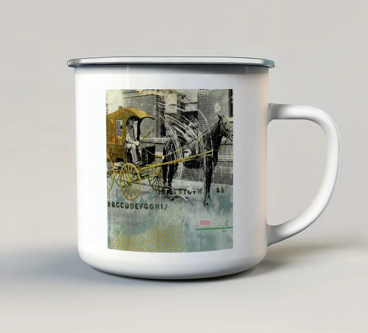 Urban enamel mug by Tameo