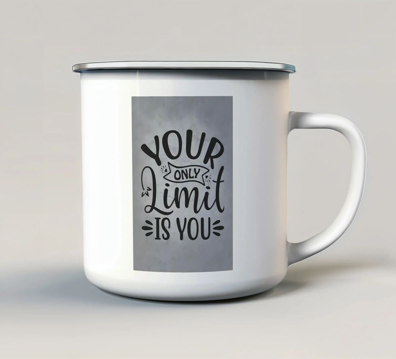 Il vostro unico limite siete voi tazza in smalto da Farryn