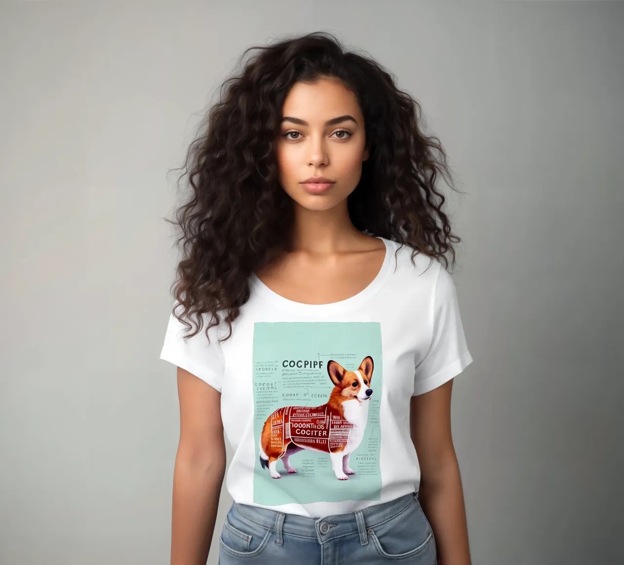 Anatomia di un Welsh Corgi t-shirt da donna da Mikesell