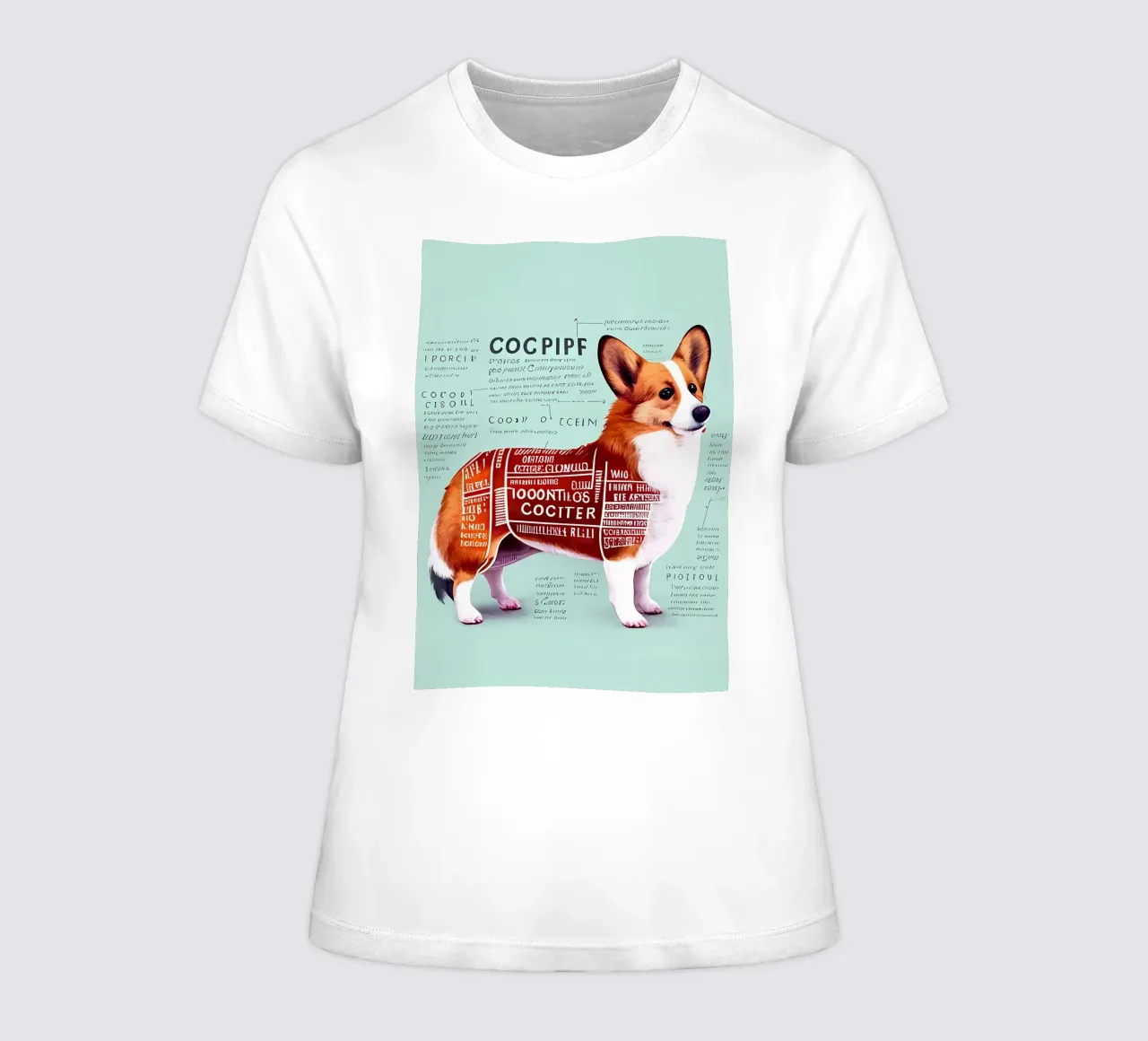 Anatomia di un Welsh Corgi t-shirt da donna da Mikesell