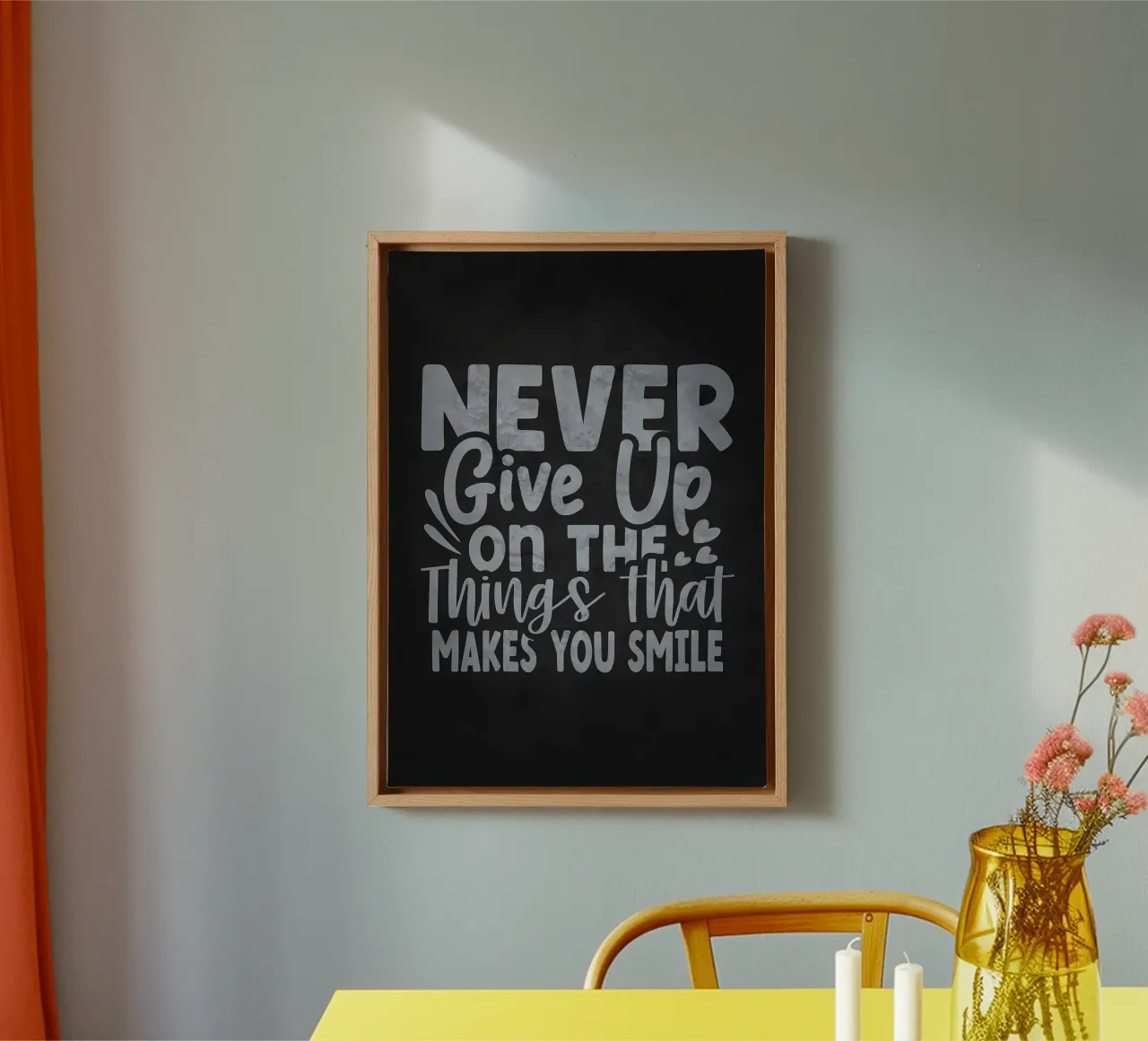 Geef nooit op canvas met Baklijst van Delaplane