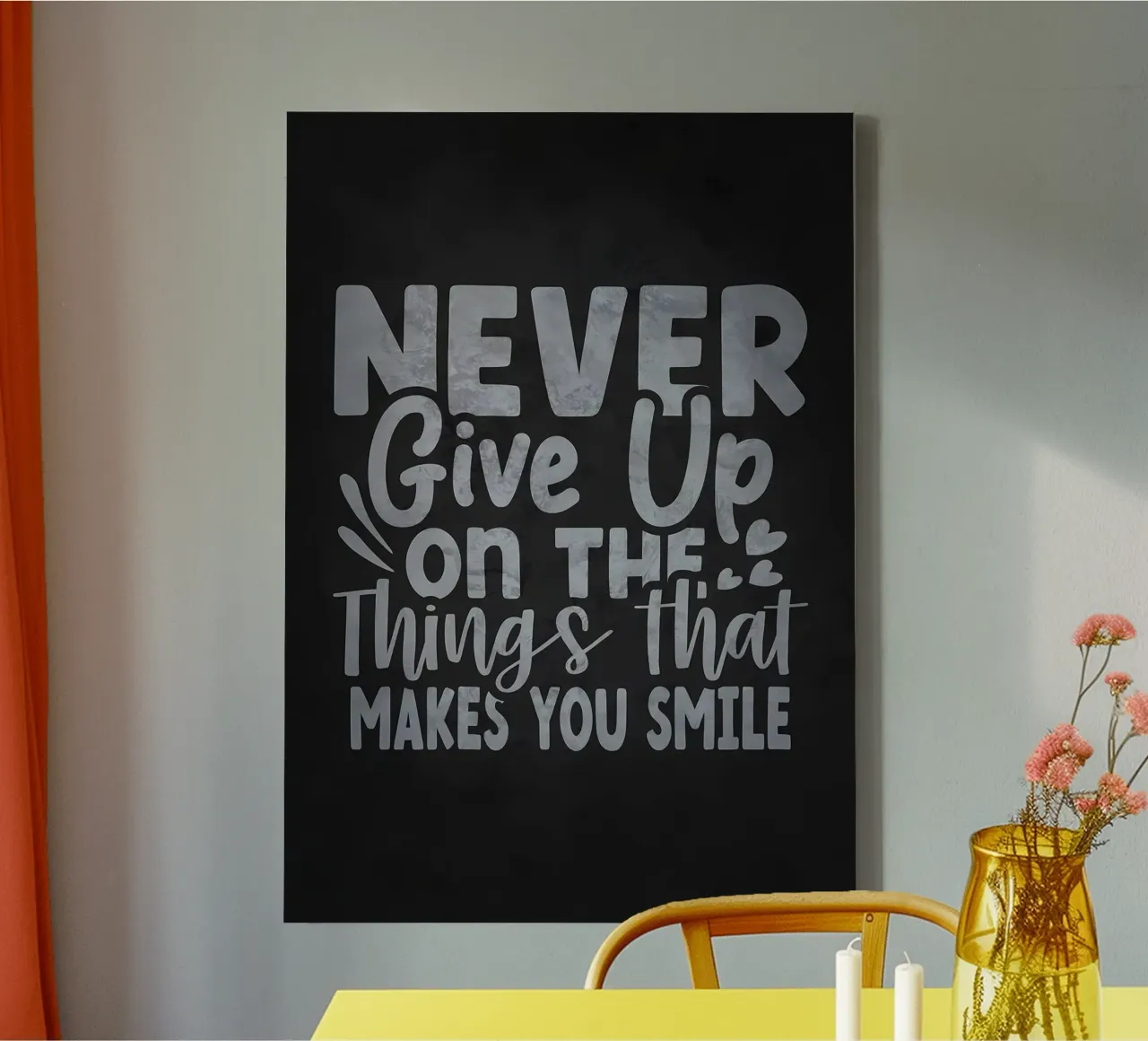 Geef nooit op canvas met Baklijst van Delaplane