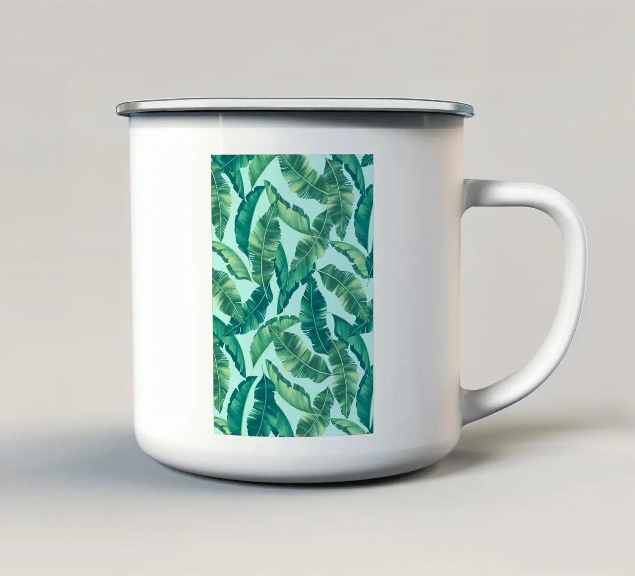 Composizione tropicale VIII tazza in smalto da Ginnery