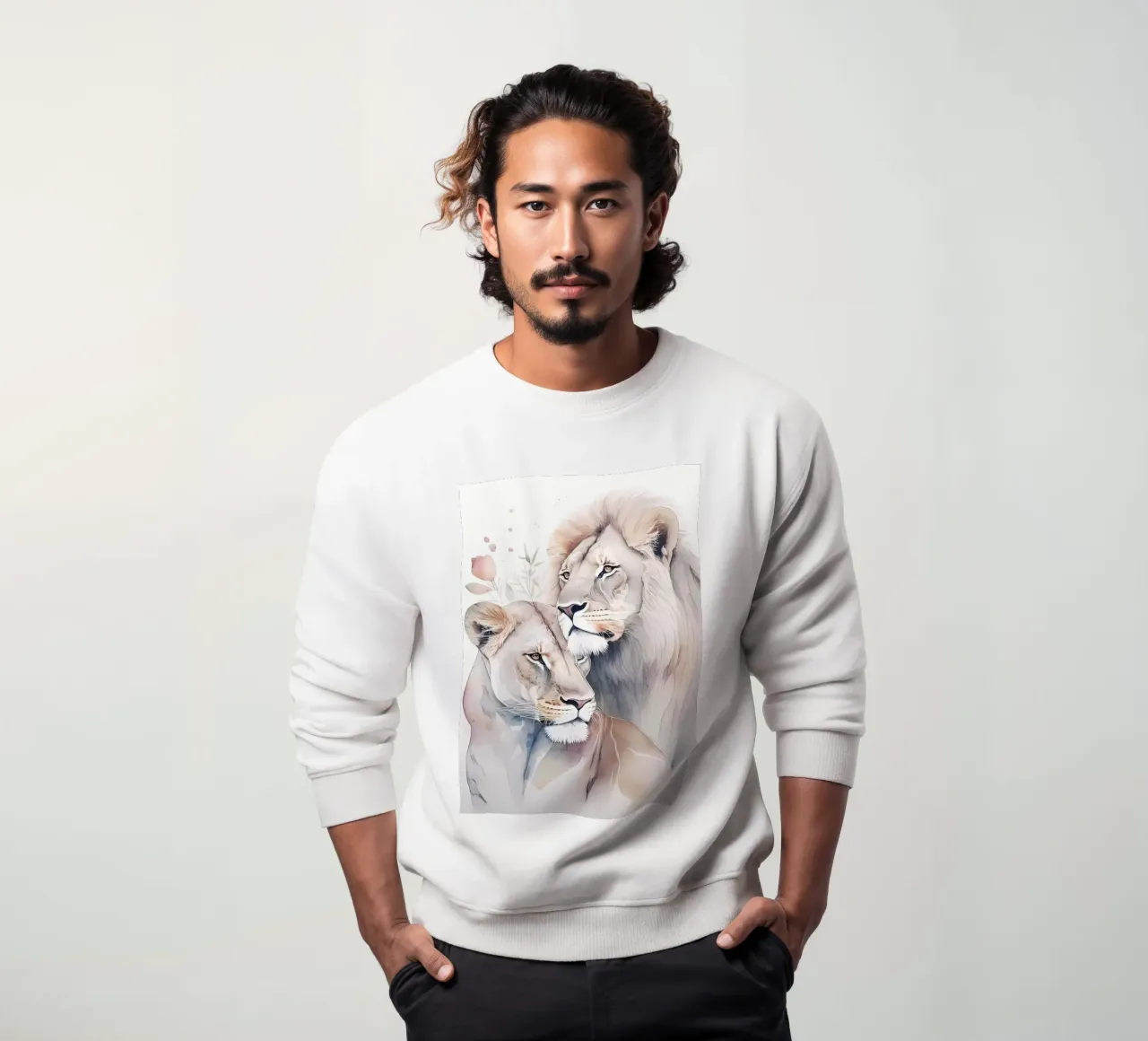 Leeuwen Liefde sweatshirt van Mikesell