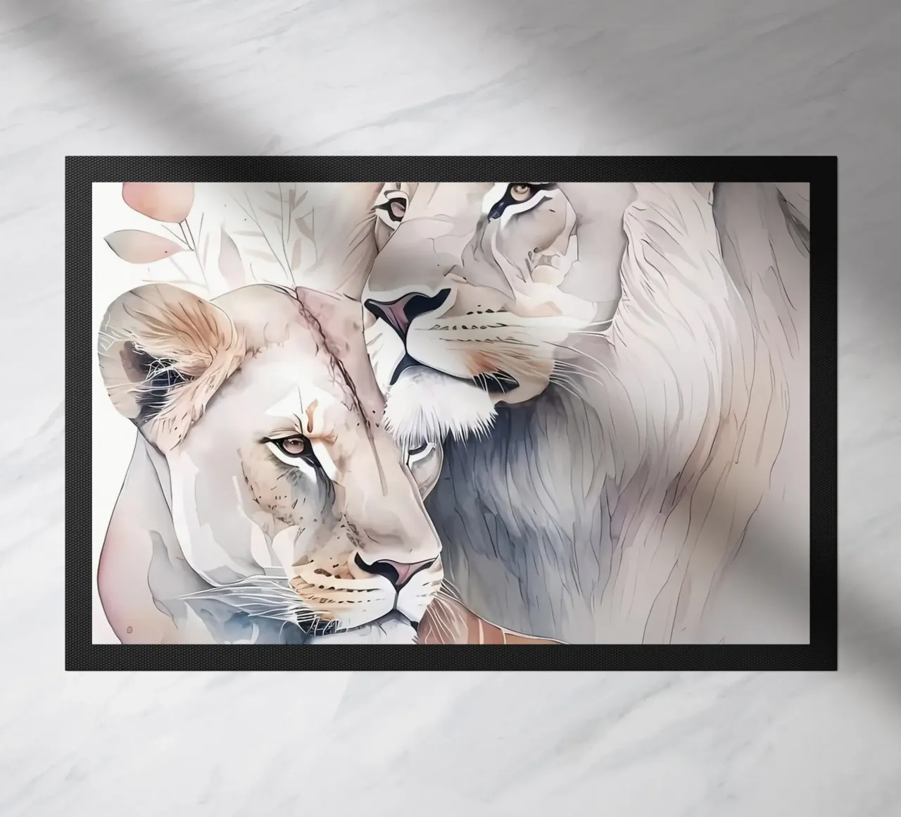 Leeuwen Liefde deurmat van Mikesell