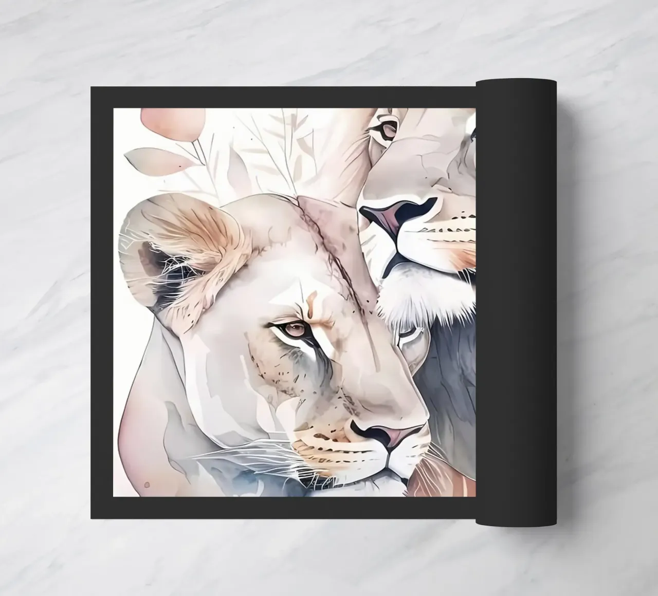 Leeuwen Liefde deurmat van Mikesell