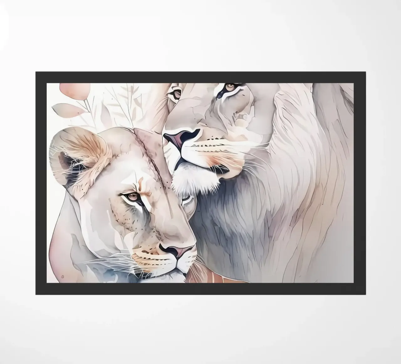 Leeuwen Liefde deurmat van Mikesell