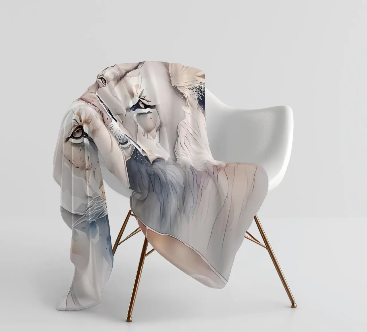 Leeuwen Liefde fleecedeken van Mikesell