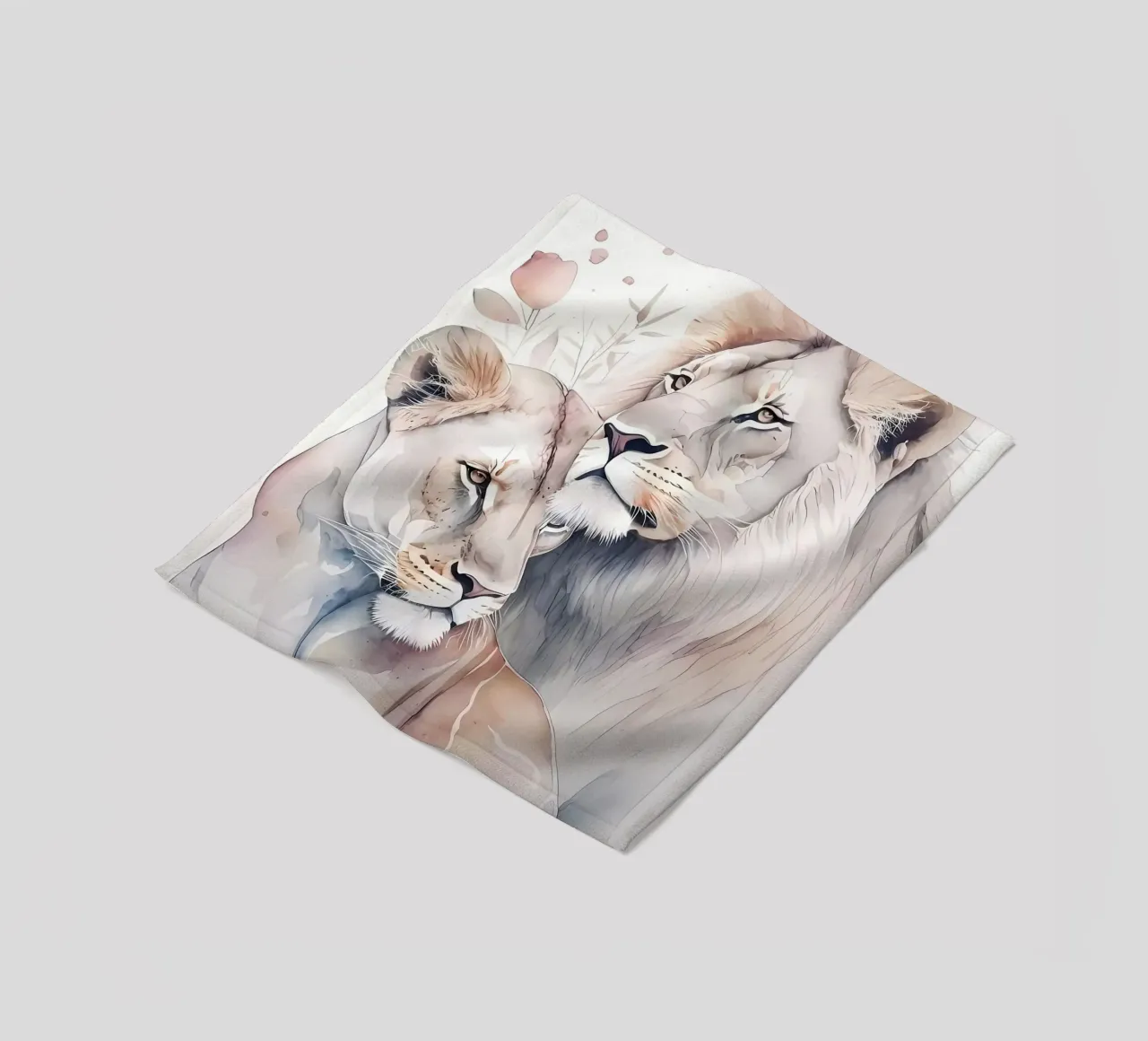 Leeuwen Liefde fleecedeken van Mikesell