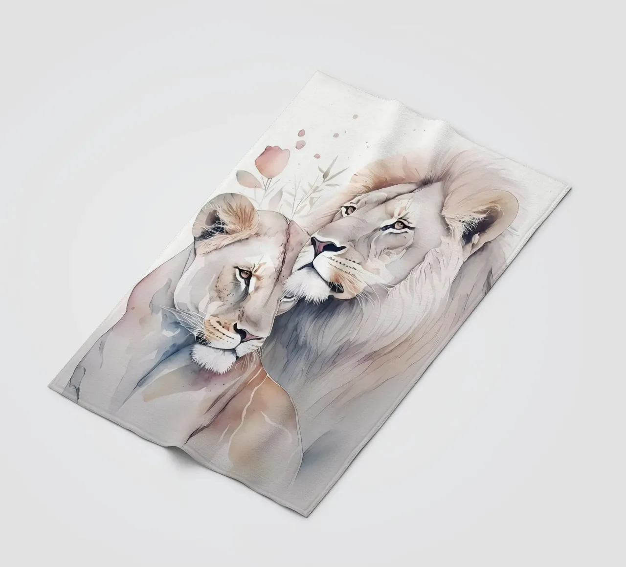 Leeuwen Liefde fleecedeken van Mikesell