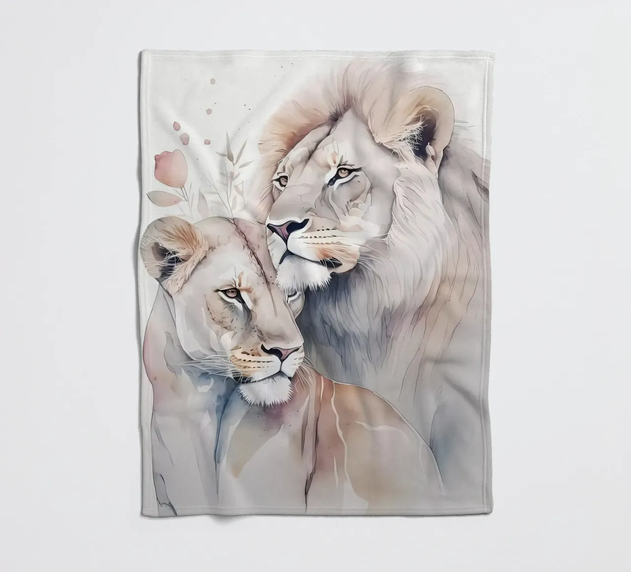 Leeuwen Liefde fleecedeken van Mikesell