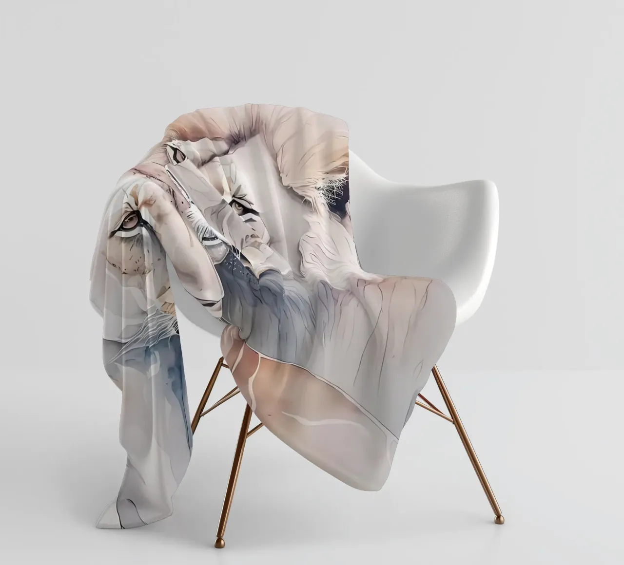 Leeuwen Liefde fleecedeken van Mikesell