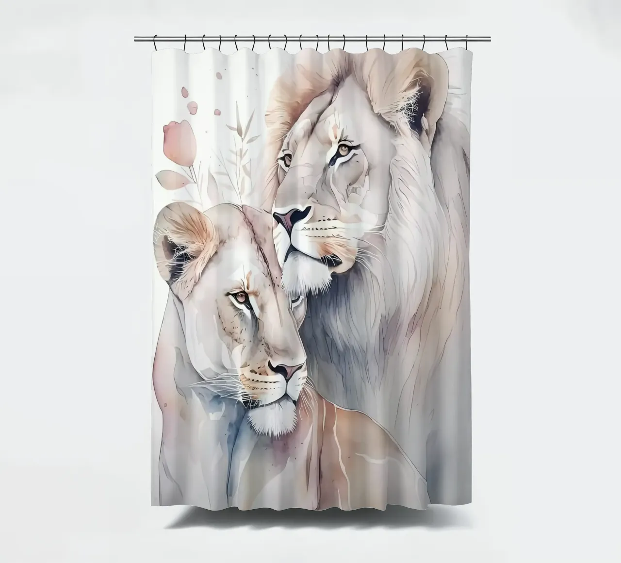 Leeuwen Liefde douchegordijn van Mikesell