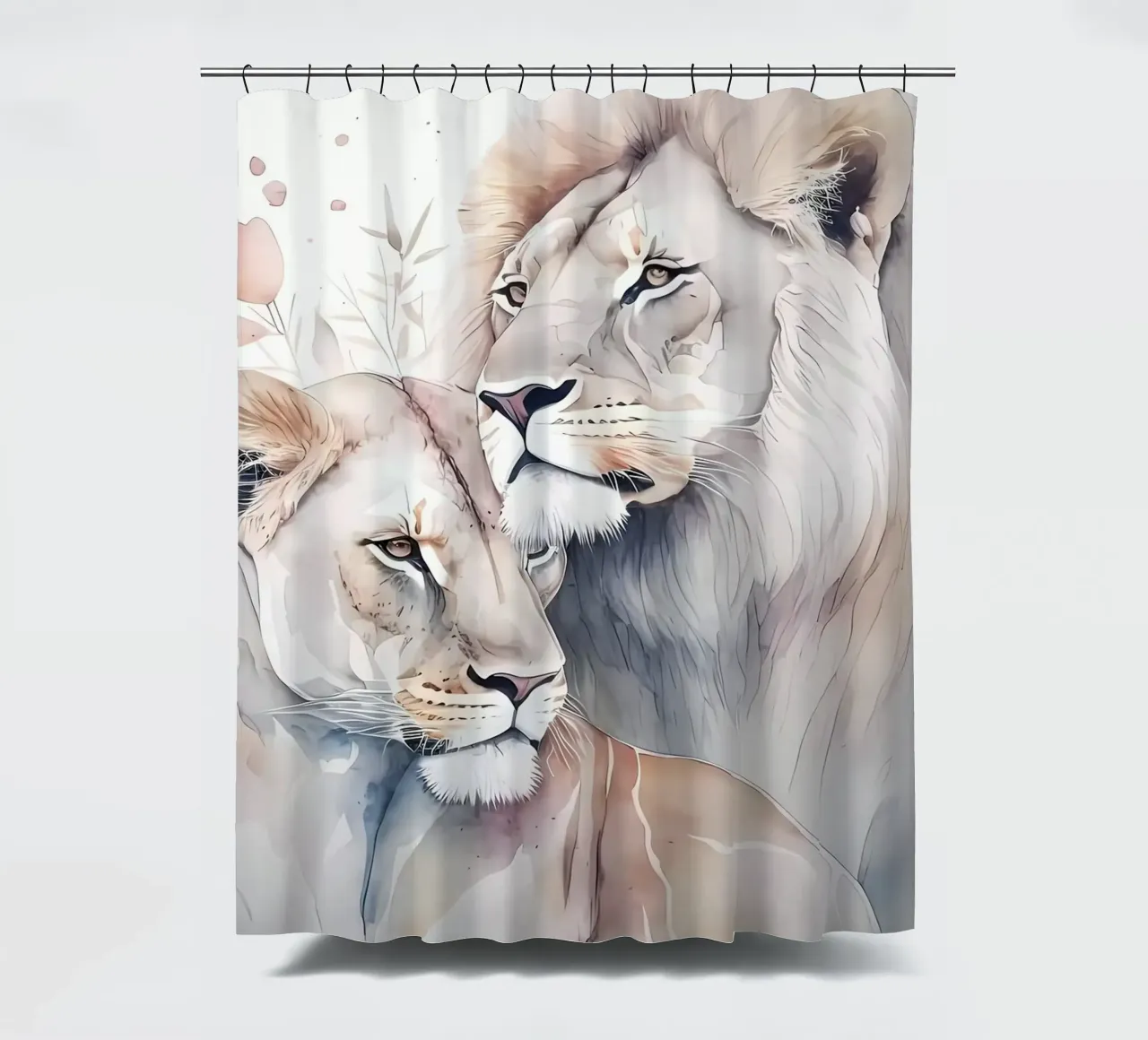 Leeuwen Liefde douchegordijn van Mikesell