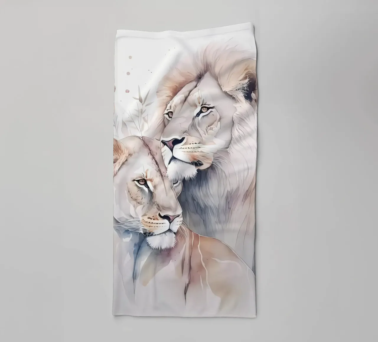 Leeuwen Liefde badhanddoek van Mikesell