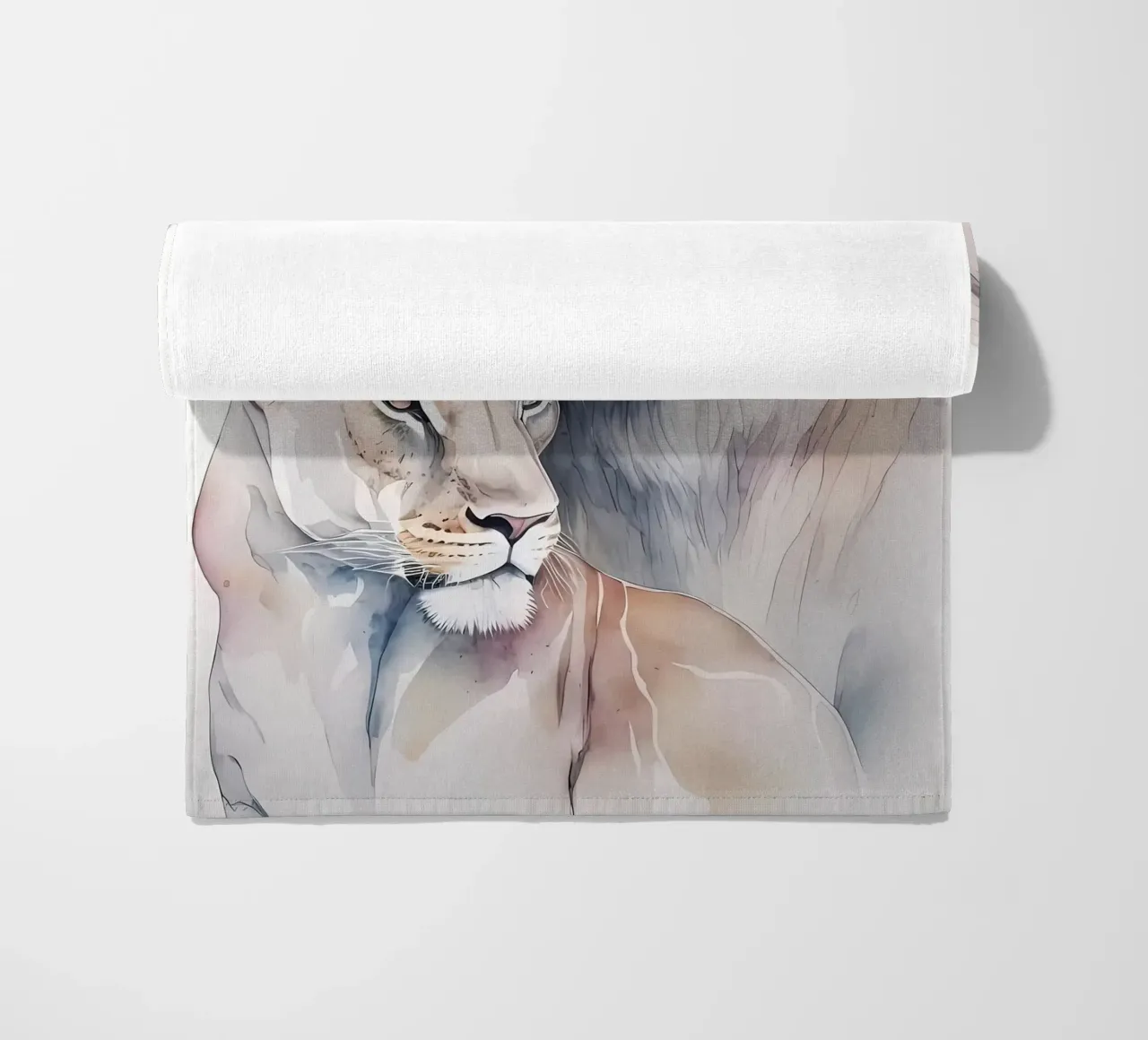 Leeuwen Liefde strandhanddoek van Mikesell