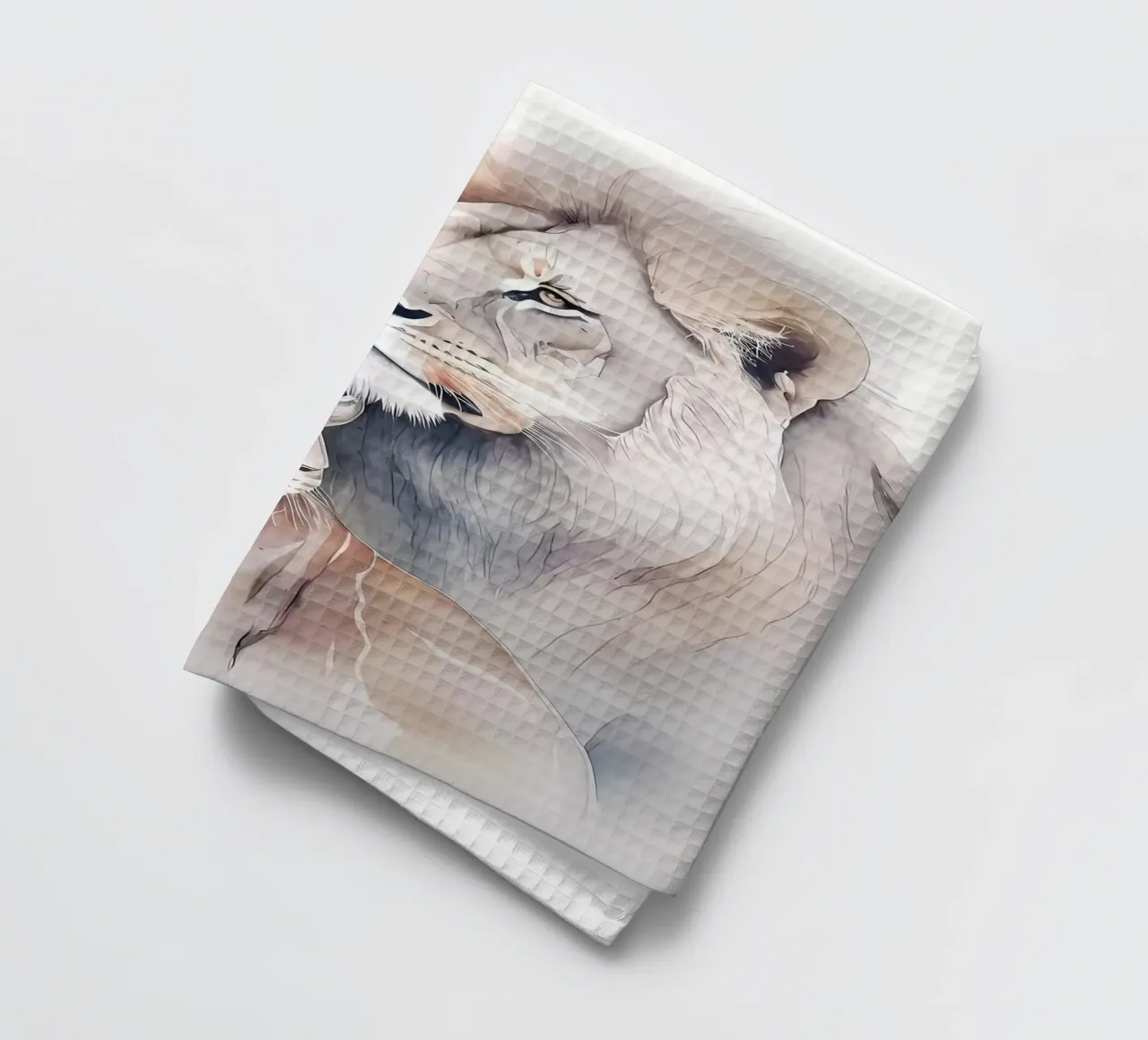 Leeuwen Liefde theedoek van Mikesell