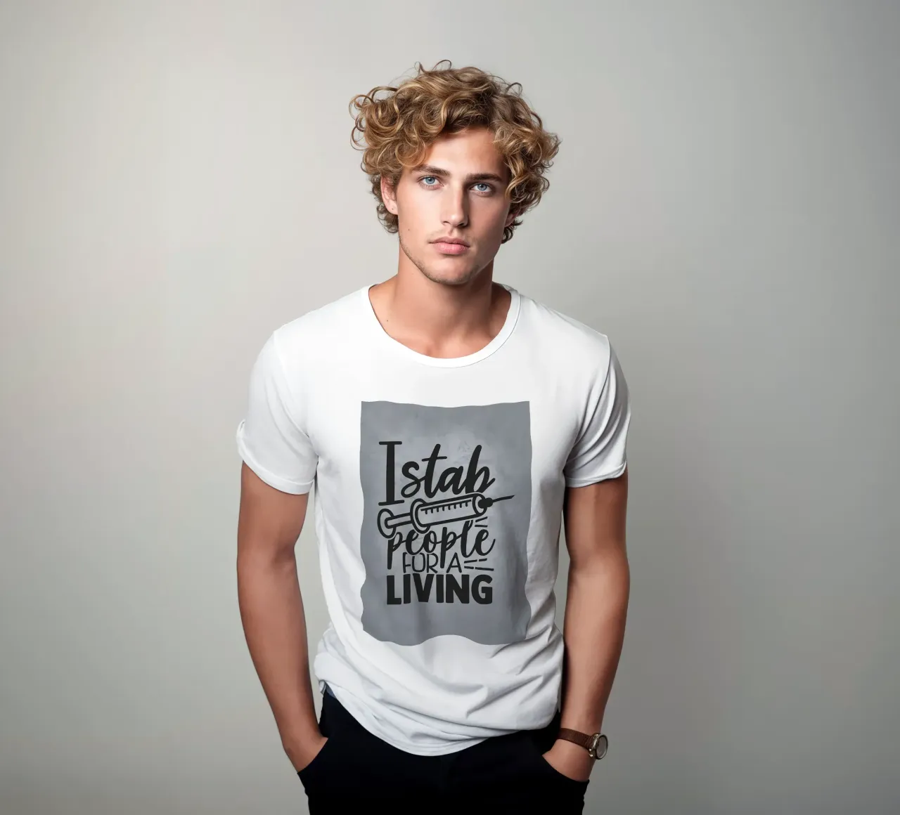 Accoltello la gente per vivere t-shirt da Delaplane