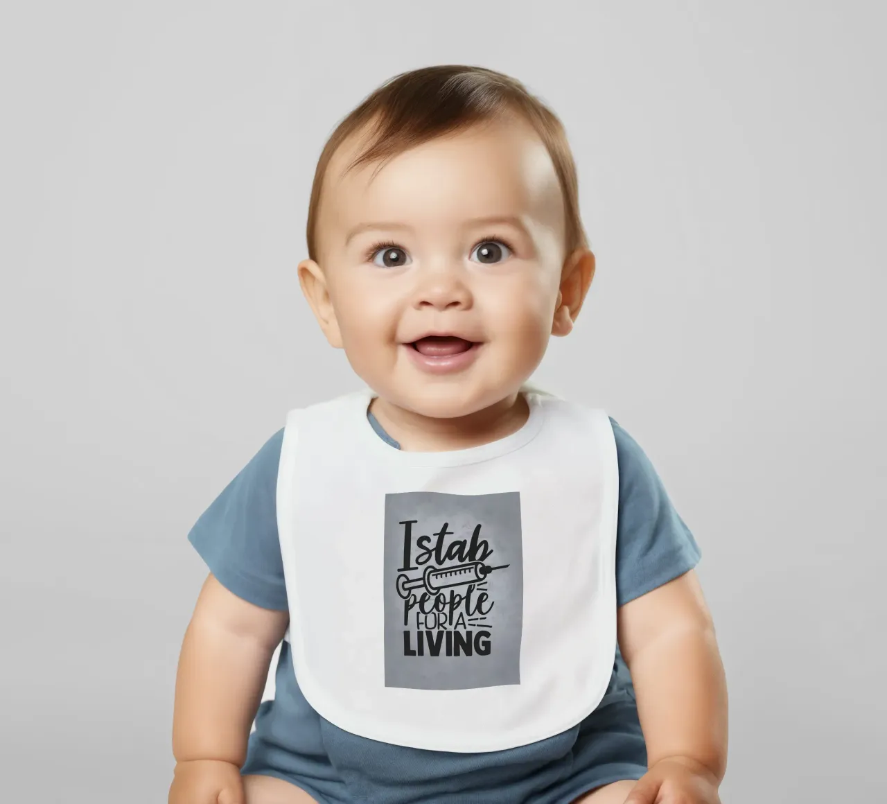 Accoltello la gente per vivere bavaglino da Delaplane