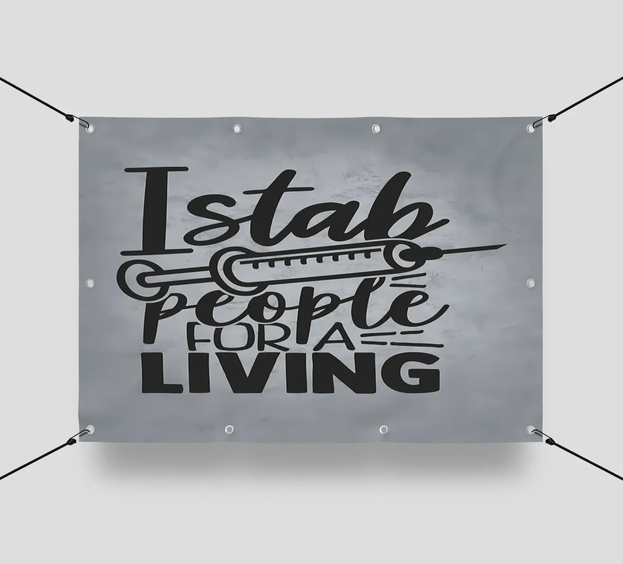 Accoltello la gente per vivere telo in pvc da Delaplane