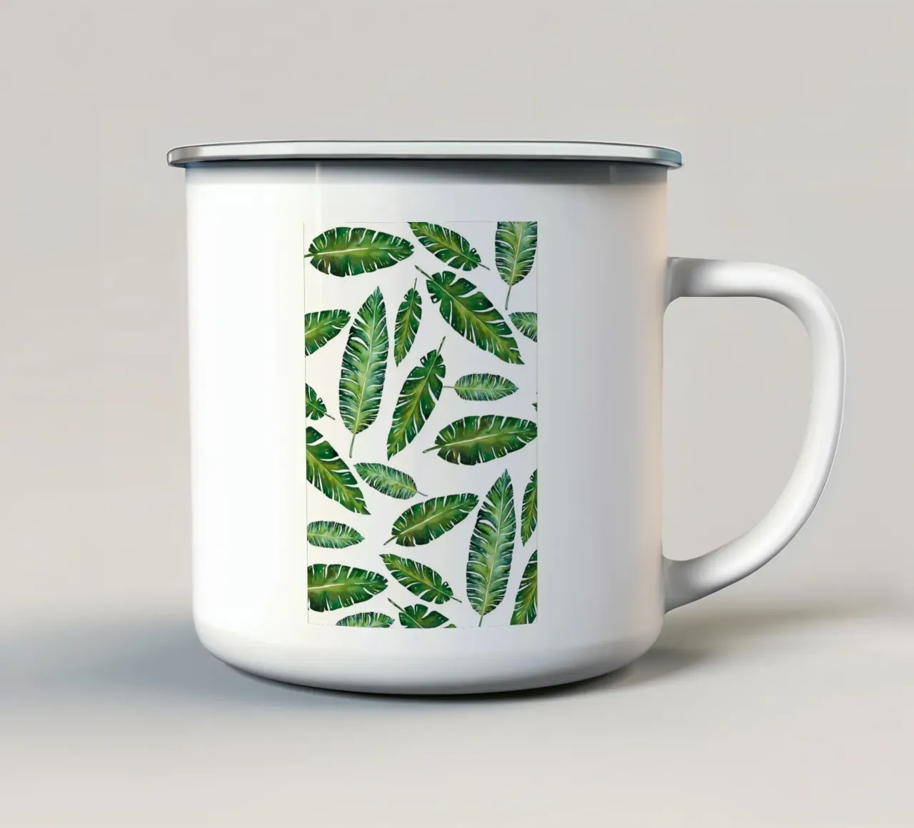 Composizione tropicale VI tazza in smalto da Ginnery