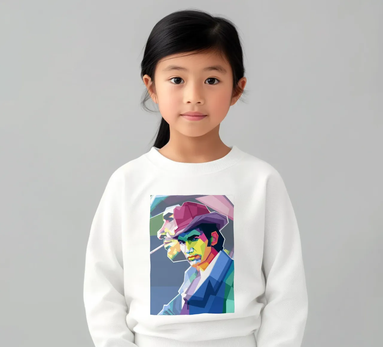 Townes Van Zandt in stile WPAP _trending felpa bambino da Alkahfsmart