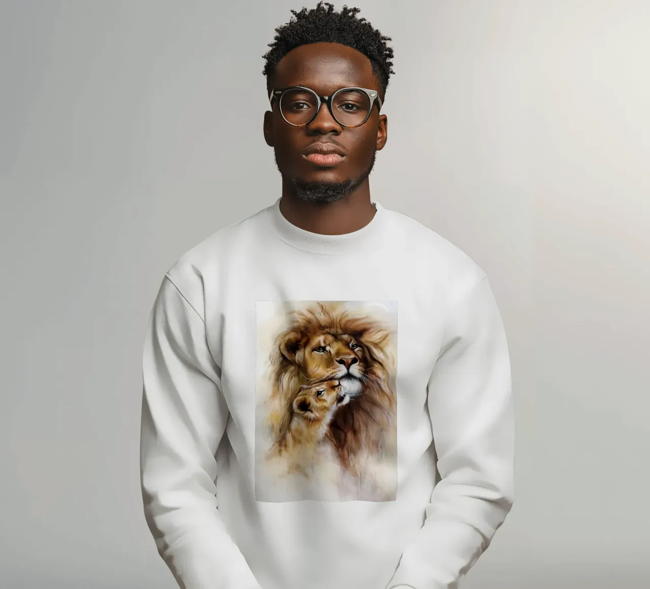 Leeuwen Liefde sweatshirt van Mikesell