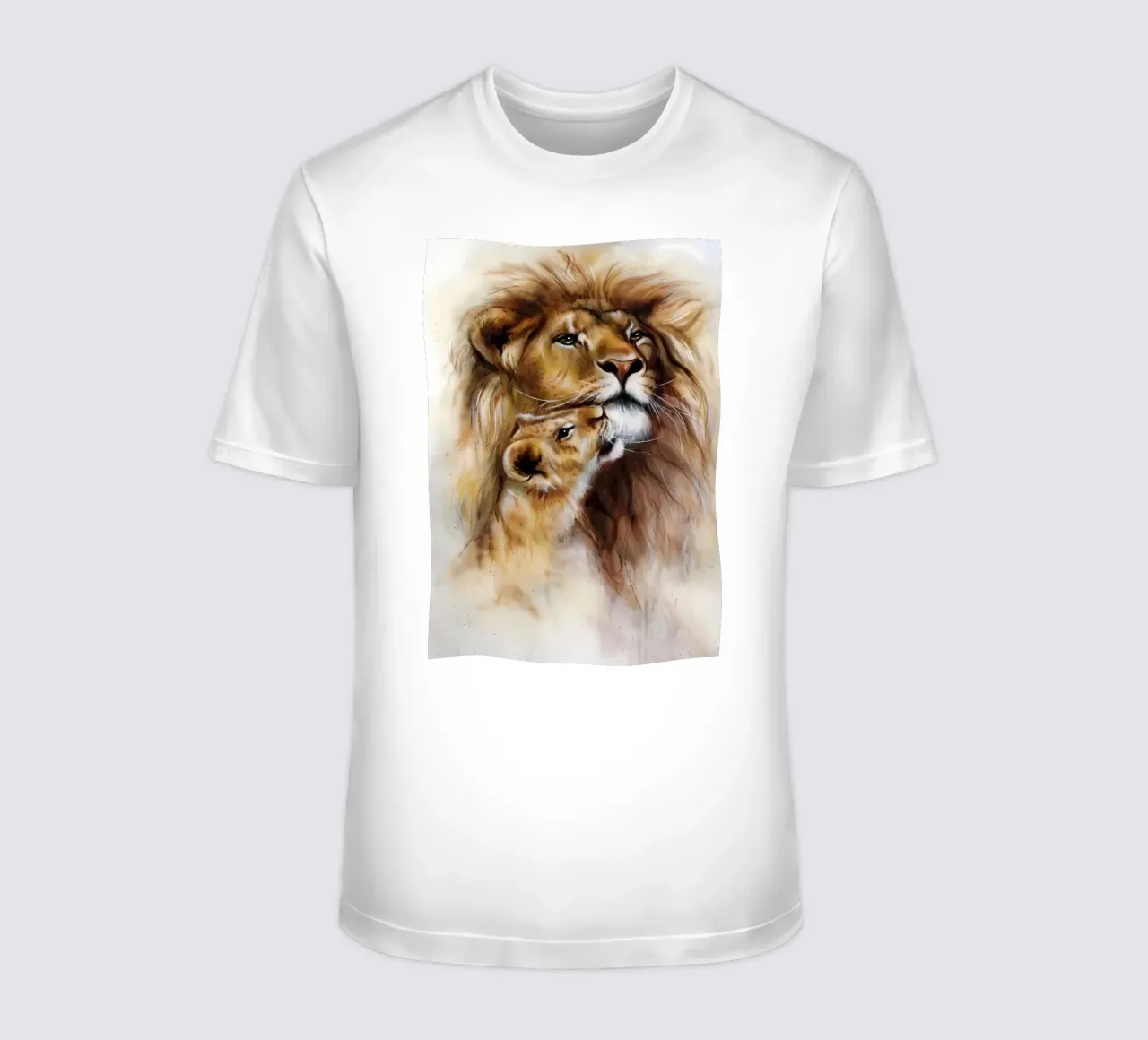 Leeuwen Liefde t-shirt van Mikesell
