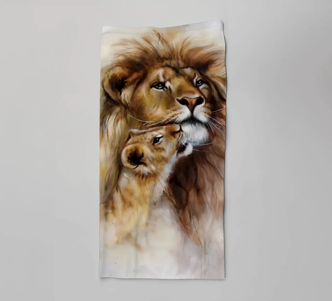 Leeuwen Liefde badhanddoek van Mikesell