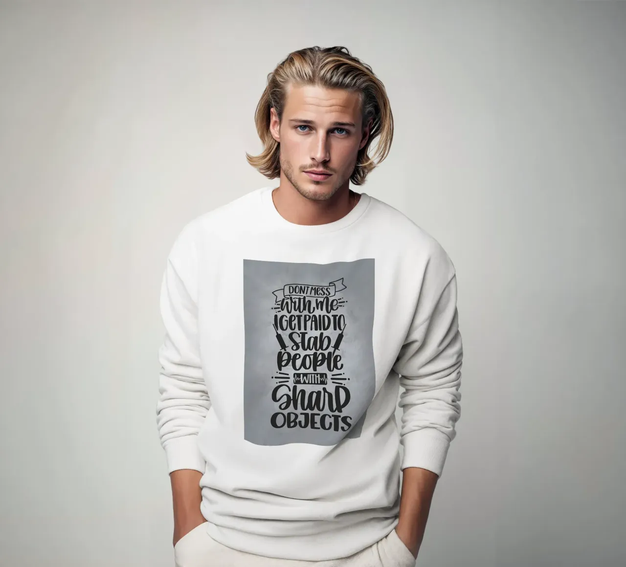 Accoltello la gente per vivere felpa da Delaplane