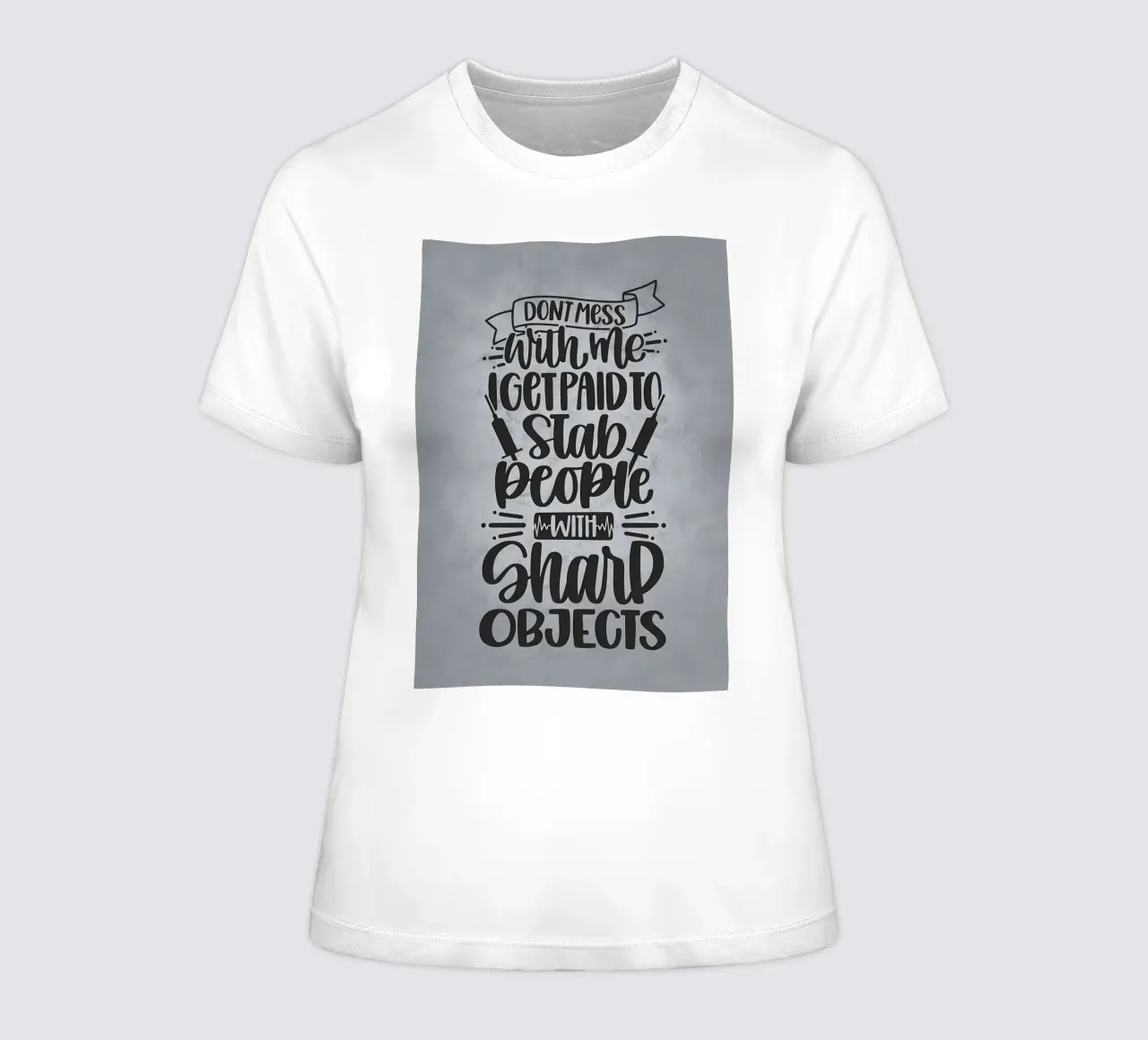 Accoltello la gente per vivere t-shirt da donna da Delaplane
