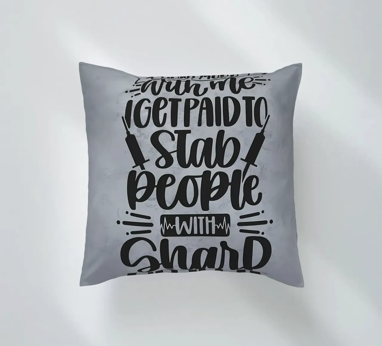 Accoltello la gente per vivere cuscino da Delaplane