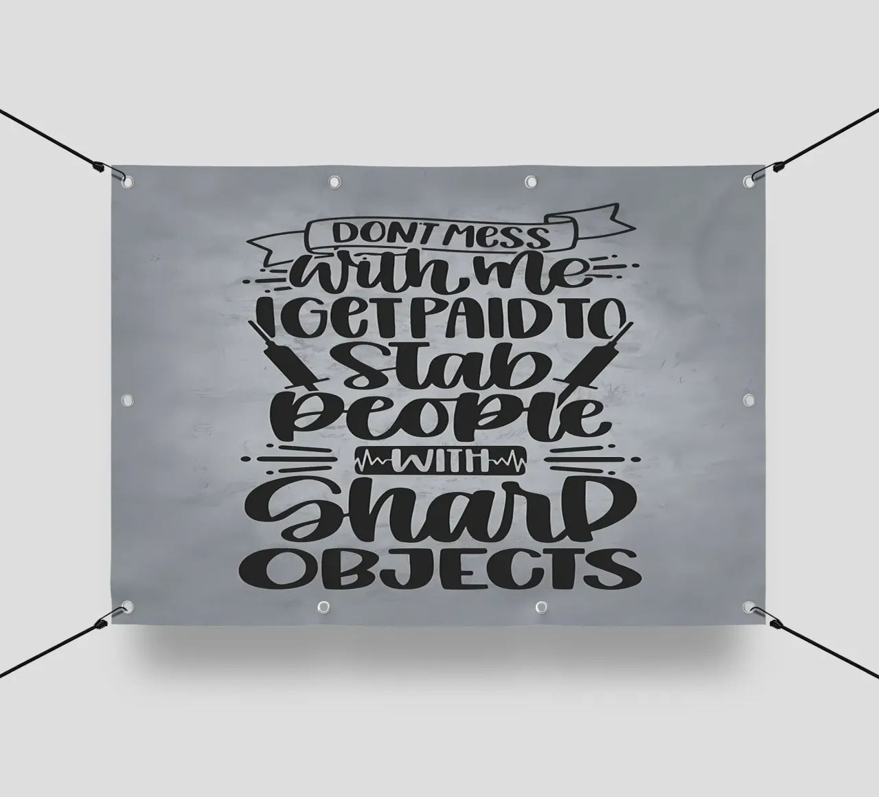 Accoltello la gente per vivere telo in pvc da Delaplane