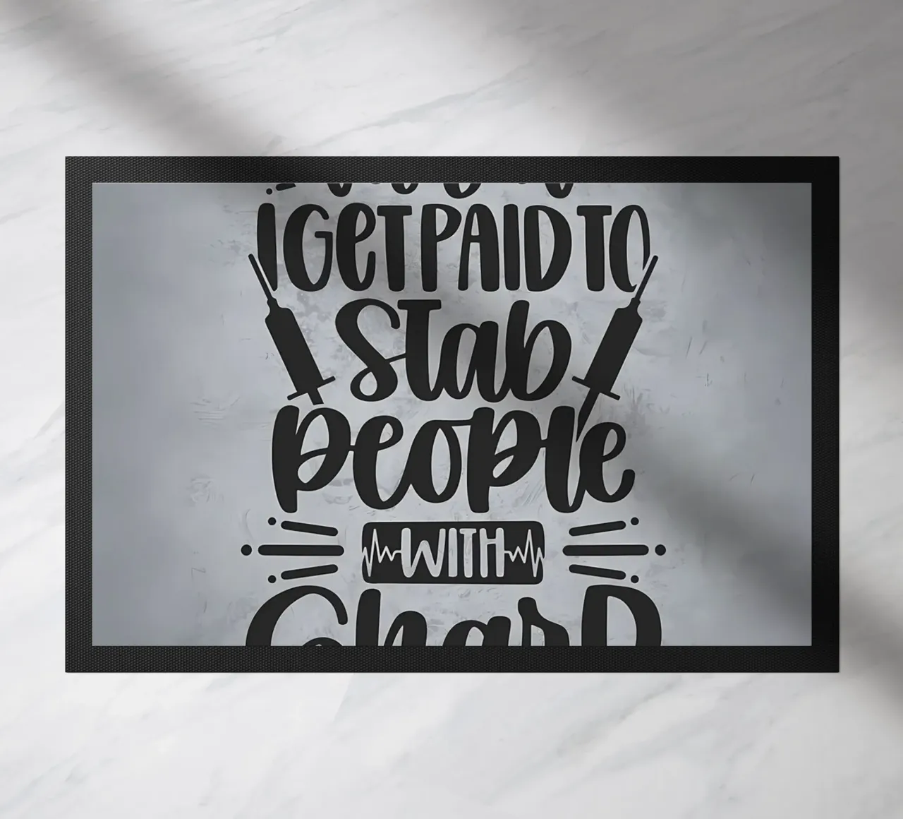 Accoltello la gente per vivere zerbino da Delaplane