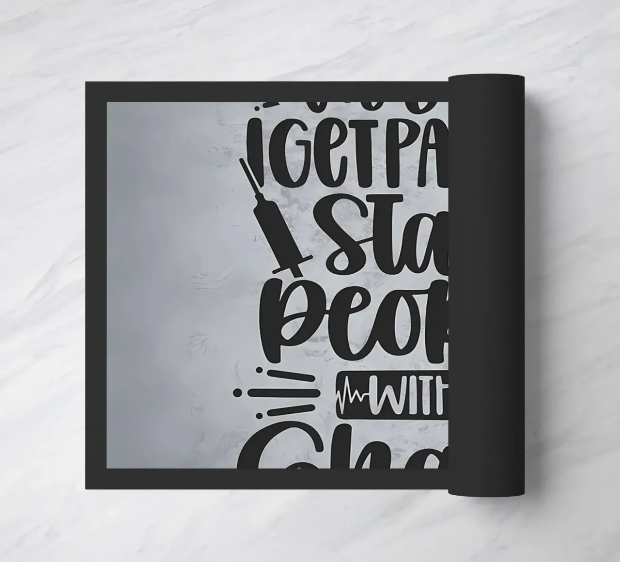 Accoltello la gente per vivere zerbino da Delaplane