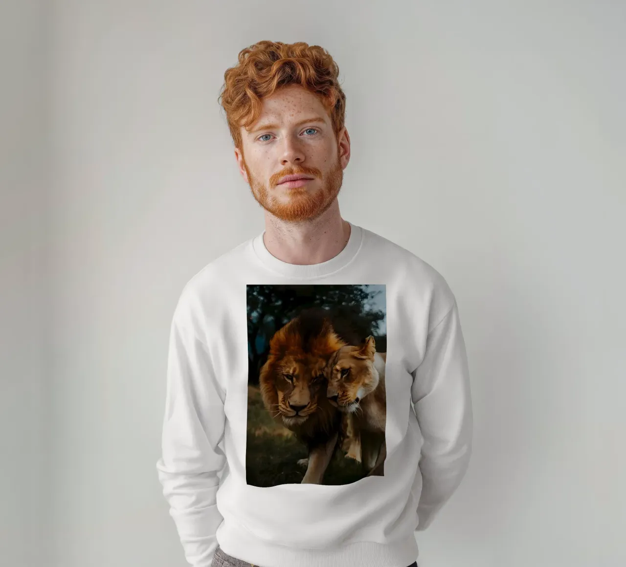 Leeuwen Liefde sweatshirt van Mikesell
