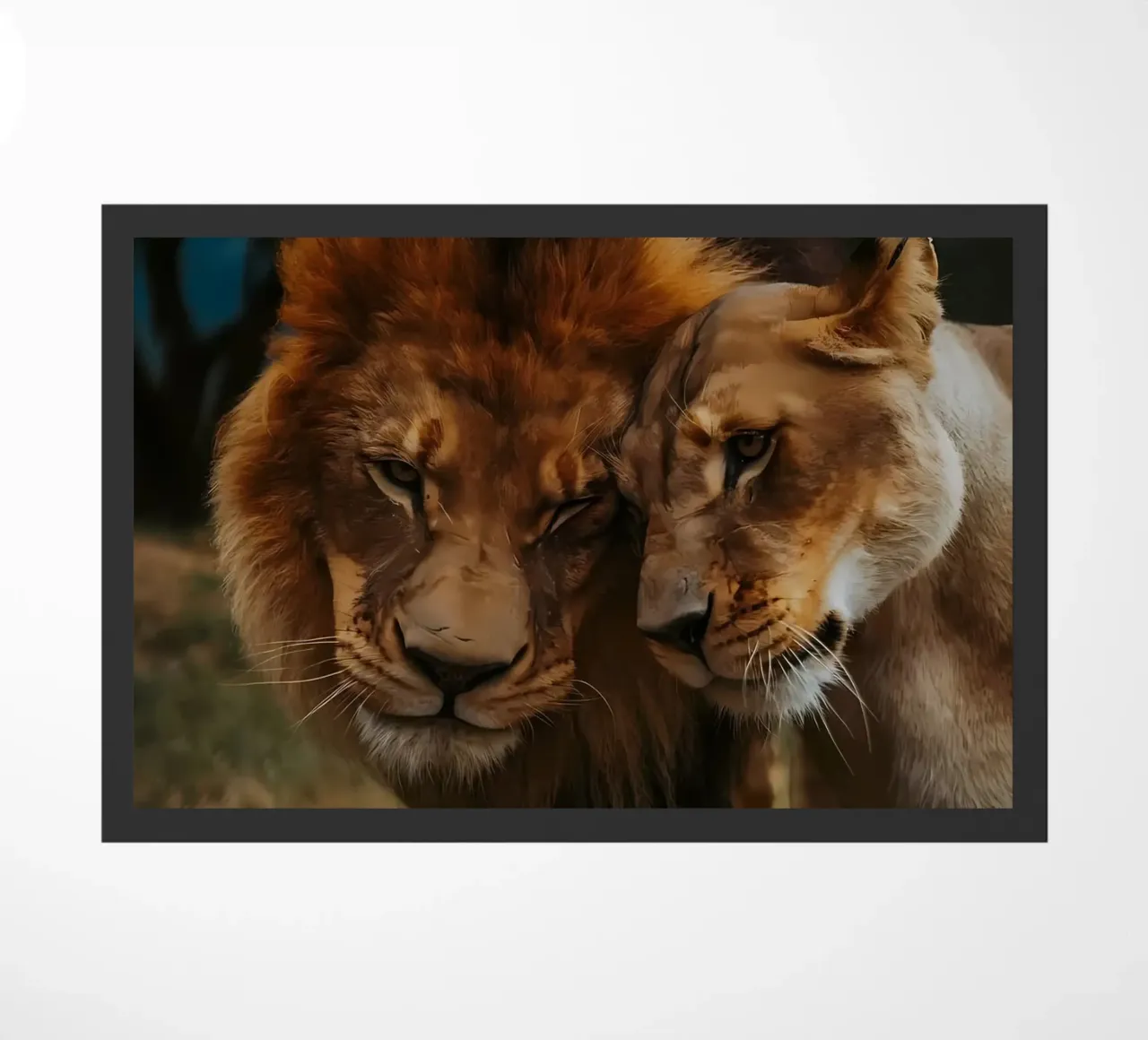 Leeuwen Liefde deurmat van Mikesell