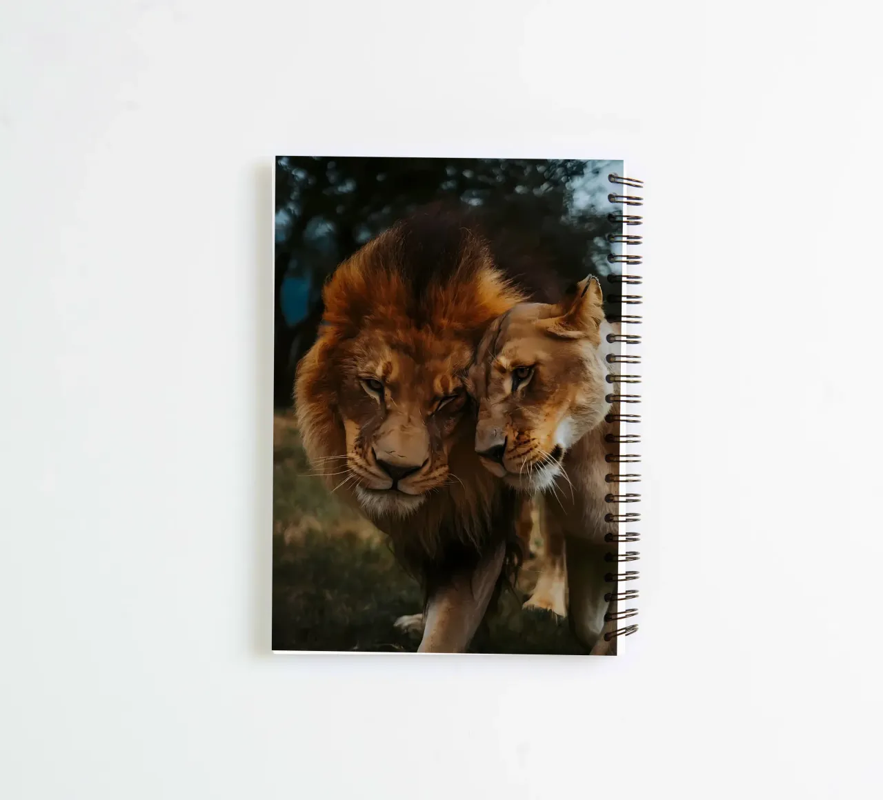 Leeuwen Liefde notitieboek met spiraal van Mikesell