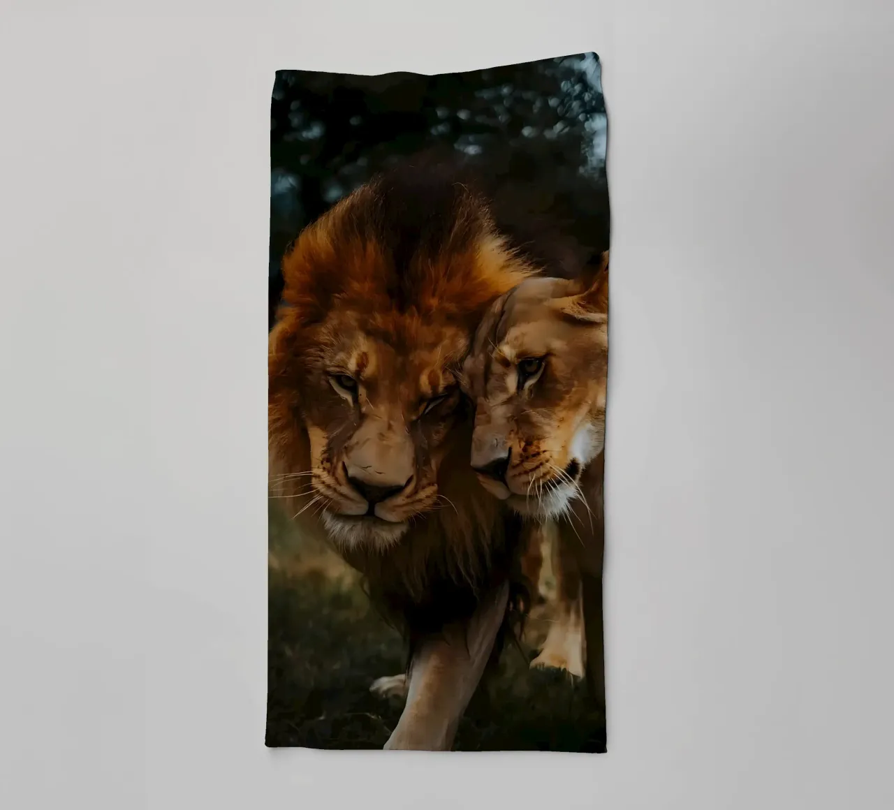 Leeuwen Liefde badhanddoek van Mikesell