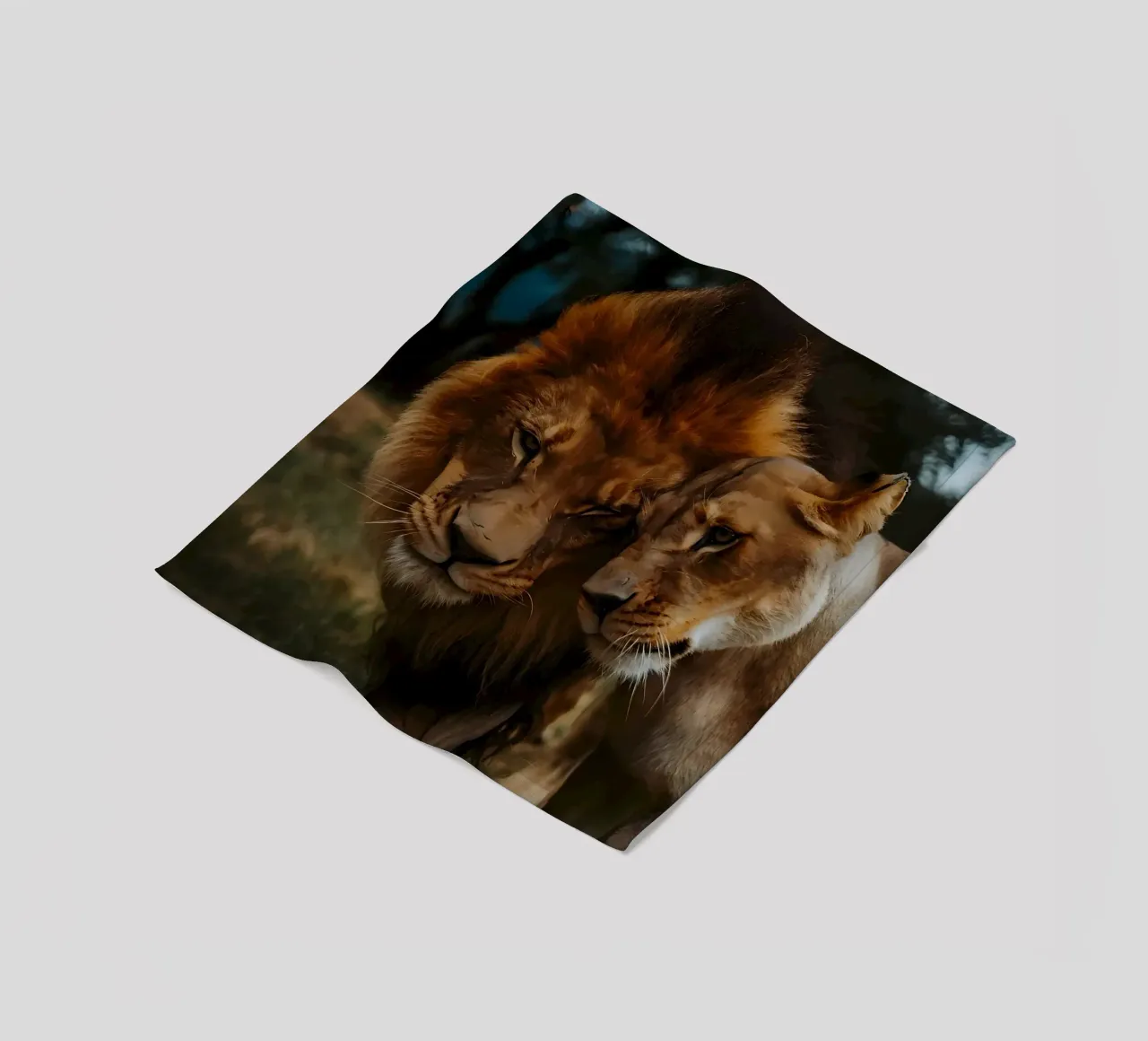 Leeuwen Liefde fleecedeken van Mikesell