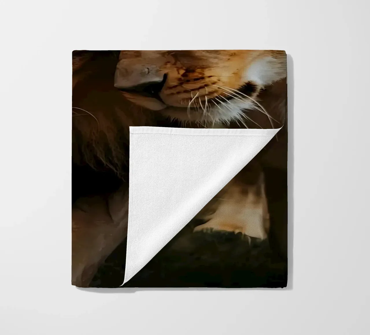 Leeuwen Liefde strandhanddoek van Mikesell