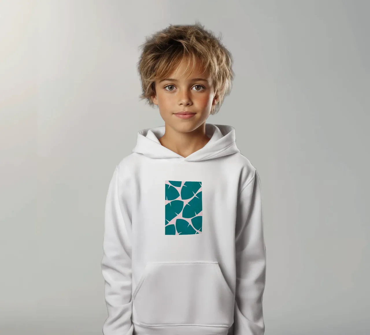 Composizione tropicale I felpa bambino con cappuccio da Ginnery