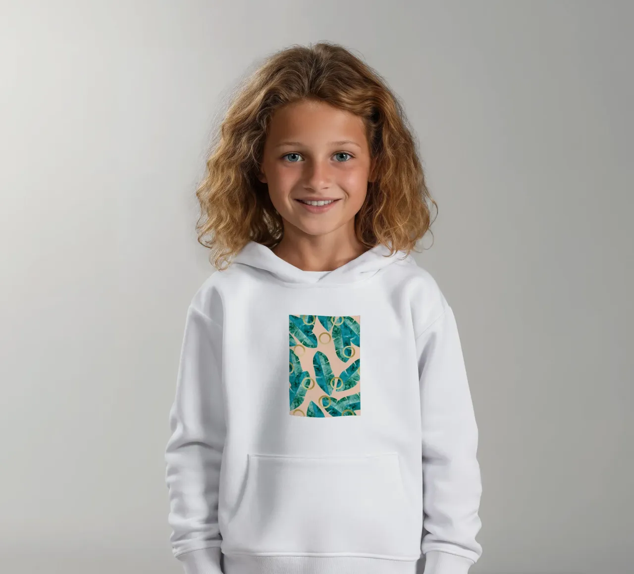 Composizione floreale XVIII felpa bambino con cappuccio da Ginnery