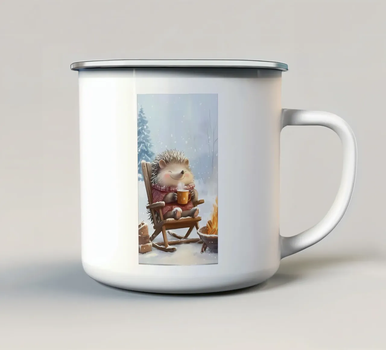 Poster minimalista 296 tazza in smalto da Kadynce